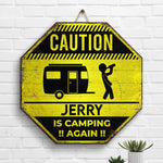 Custom Name Camping Gifts for Couples - Personalized Wood Sign