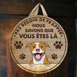 Custom Name Dog Welcome Gifts for Dog Lovers - Personalized Wood Sign