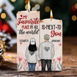 Custom Name Romantic Couple Gifts - Personalized Color Candle Holder
