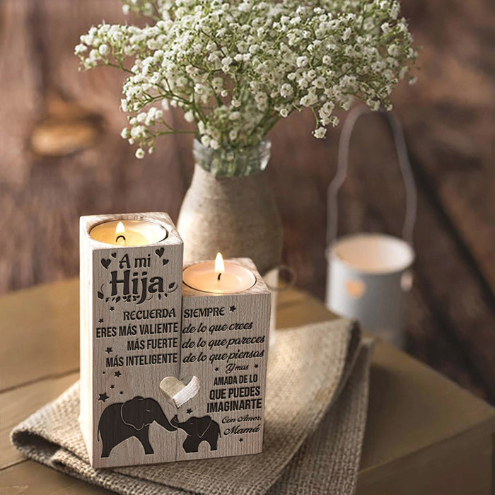 Daughter Encouragement Gift from Mom - Sentimental Candle Holder