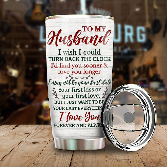 Custom Name Anniversary Gifts for Husband - Personalized Tumbler