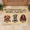 Non C'è Bisogno Di Bussare Alla Porta Italian - Funny Personalized Dog Decorative Mat