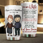 Custom Name Anniversary Gifts for Wife - Personalized Tumbler