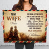 To My Wife - My Queen Forever - Personalized Canvas