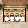 Lassen Sie die Katzen nicht raus German - Funny Personalized Cat Decorative Mat (WT)