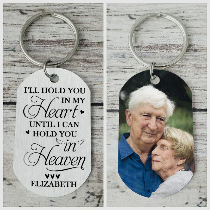 Custom Photo My Soul Knows You Are at Peace Memorial Gifts - Personalized Keychain