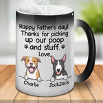 Custom Funny Dog Dad Father's Day Gifts - Personalized Mugs