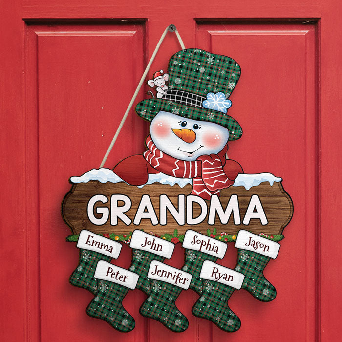 Winter Is Coming - Family Personalized Custom Wood Sign - Christmas Gift For Grandma