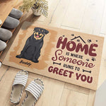 Custom Pet Name Dog Lover Home Decor - Personalized Doormat
