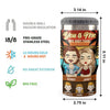 Family Travels Together Stays Together - Personalized Can Cooler - Gift For Couples, Husband Wife