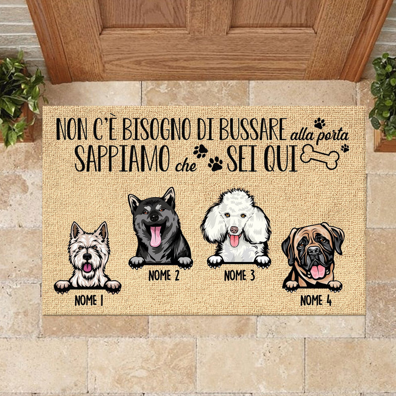 Custom Dog Name Welcome Gifts for Dog Lovers - Personalized Doormat