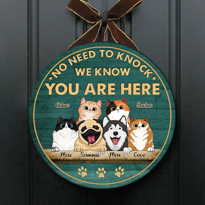 Custom Name Pet Welcome Decor - Personalized Wood Sign