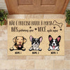 Não É Preciso Bater À Porta Portuguese - Funny Personalized Dog Decorative Mat