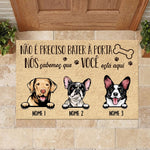 Custom Dog Name Funny Welcome Gifts for Dog Lovers - Personalized Doormat