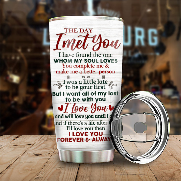 Custom Name Romantic Couple Gifts - Personalized Tumbler