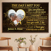 You're The One Whom My Soul Loves - Upload Image, Gift For Couples, Husband Wife - Personalized Horizontal Poster