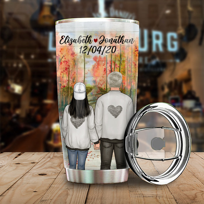 Custom Name Anniversary Gifts for Husband - Personalized Tumbler