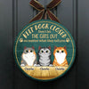 Keep Door Closed - Funny Personalized Cat Door Sign (WW)