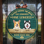 Custom Name Funny Dog Lover Gifts - Personalized Wood Sign