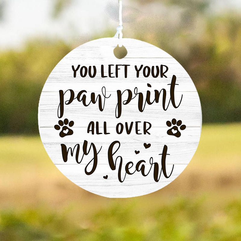 Pet - All Over My Heart - Personalized Outdoor Wind Chime