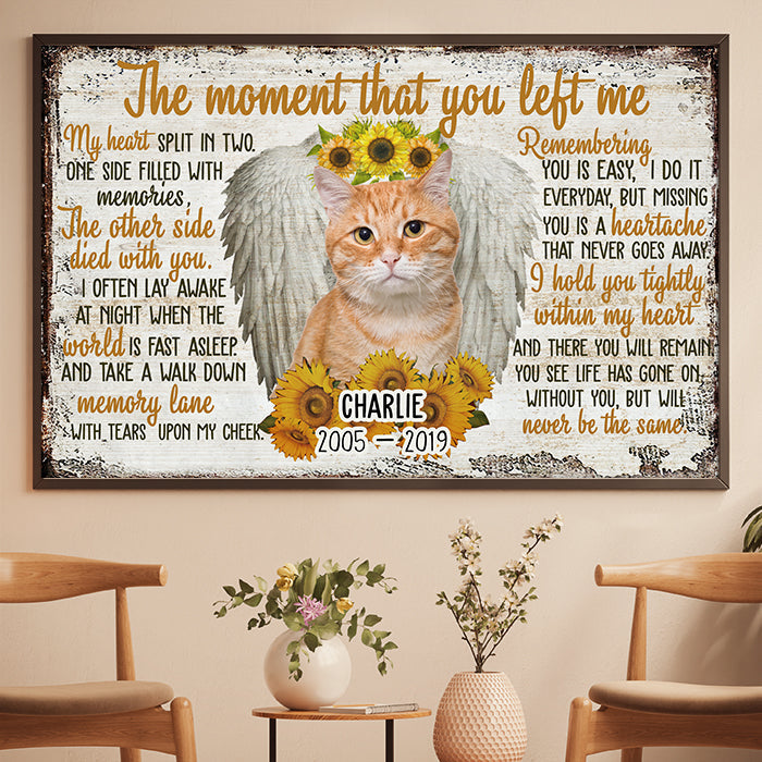 Custom Pet Photo Memorial Gifts for Dog Lovers - Personalized Poster