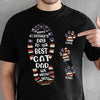 Happy Father's Day To The Best Cat Dad Paw Print - Gift For Dad, Personalized Unisex T-Shirt