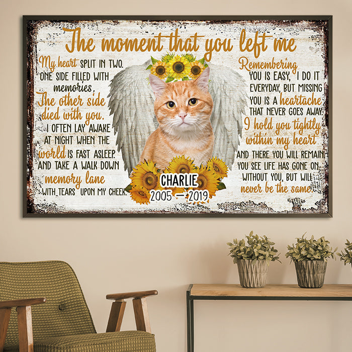 Custom Pet Photo Memorial Gifts for Dog Lovers - Personalized Poster