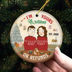 Custom Name Christmas Gifts for Couples - Personalized Ornament