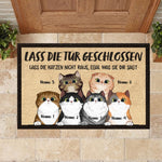 Custom Name Funny Cat Quote Gifts for Cat Lovers - Personalized Doormat