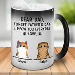 Custom Name Cat Dad Father's Day Gifts - Personalized Mugs