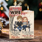 Custom Name Romantic Wife Gifts - Personalized Color Candle Holder