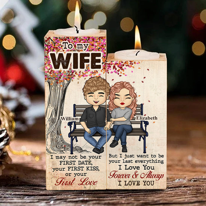 Custom Name Romantic Wife Gifts - Personalized Color Candle Holder
