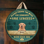 Custom Name Funny Dog Lover Gifts - Personalized Wood Sign