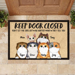 Custom Name Funny Cat Gifts for Cat Lovers - Personalized Doormat
