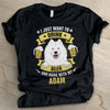 I Just Want To Drink Beer And Hang Out With My Dog - Personalized Custom Unisex T-shirt