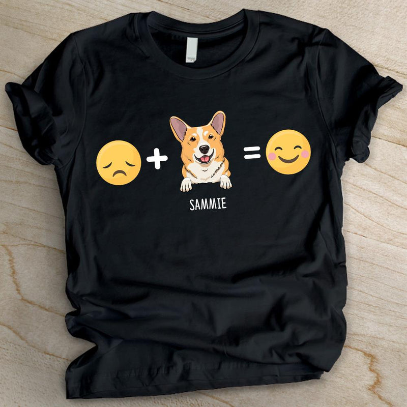 Happy Dog Icon - Personalized Custom Unisex T-shirt