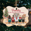 Family Is The Best Part Of Christmas  - Personalized Custom Benelux Shaped Wood Christmas Ornament - Gift For Family, Christmas Gift