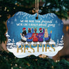 We're More Than Friends - Personalized Custom Benelux Shaped Wood Christmas Ornament - Gift For Bestie, Best Friend, Sister, Birthday Gift For Bestie And Friend, Christmas Gift