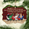 Keeping Each Other Sane - Personalized Custom Benelux Shaped Wood Christmas Ornament - Gift For Bestie, Best Friend, Sister, Birthday Gift For Bestie And Friend, Christmas Gift
