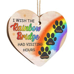 Custom Pet Name Rainbow Bridge Memorial Gifts - Personalized Ornament