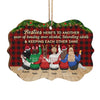 Keeping Each Other Sane - Personalized Custom Benelux Shaped Wood Christmas Ornament - Gift For Bestie, Best Friend, Sister, Birthday Gift For Bestie And Friend, Christmas Gift