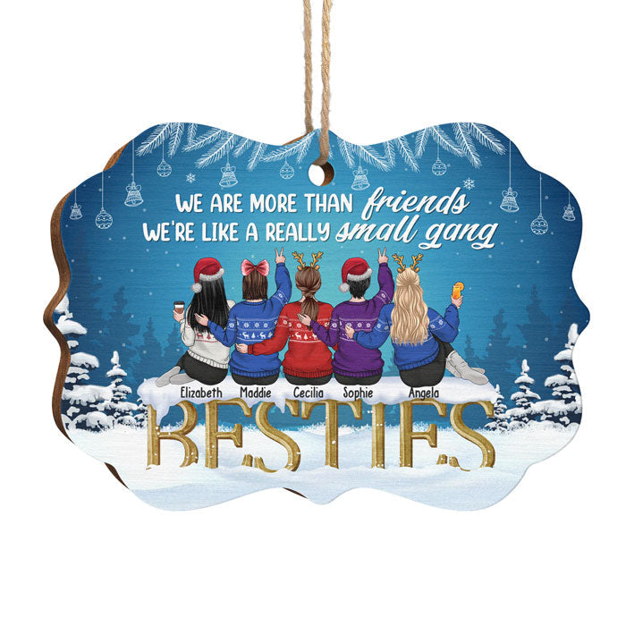 Custom Name Bestie Christmas Gifts for Friends - Personalized Ornament