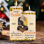 Custom Name Bestie Gifts for Women - Personalized Color Candle Holder