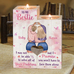 Custom Name Best Friend Gifts for Women - Personalized Color Candle Holder