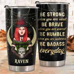 Gothic Raven Witch Inspirational Tumbler