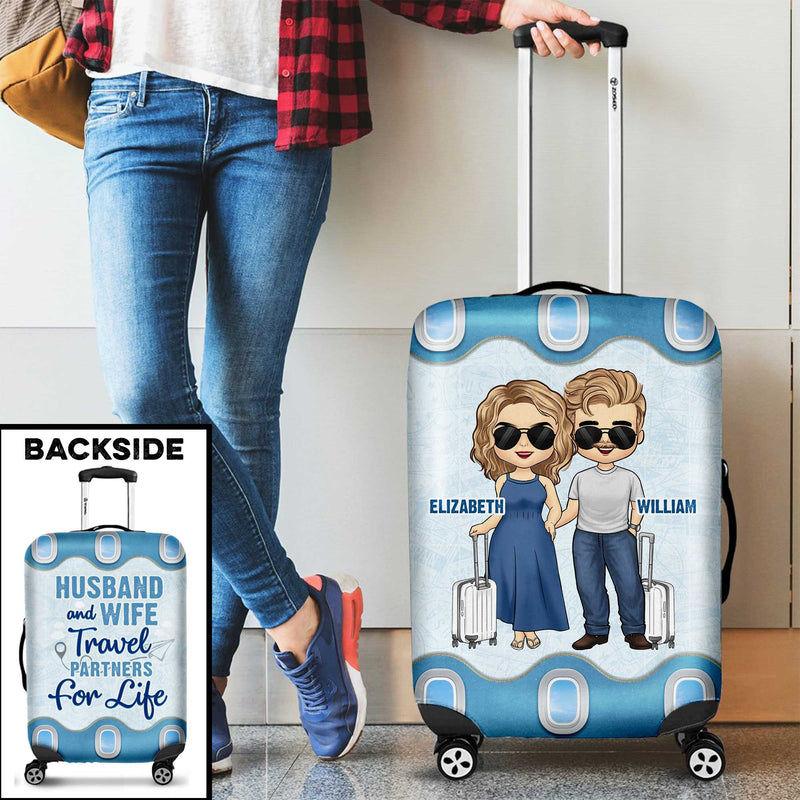 Custom Name Cruise Gifts for Couples - Personalized Luggage Cover