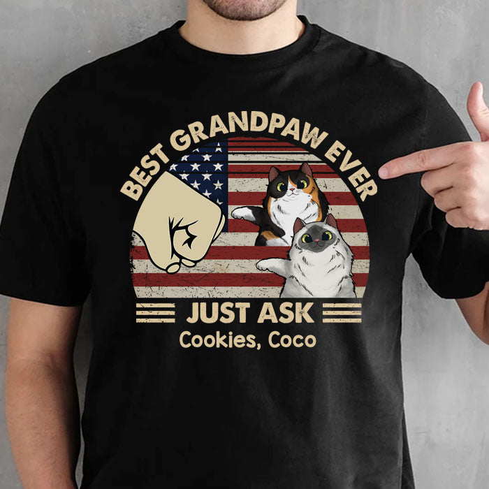 Best Cat Dad Ever - Gift For Dad, Personalized Unisex T-Shirt