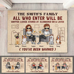 Custom Family Name Funny Dog Lover Gifts - Personalized Doormat