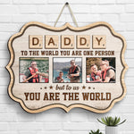 Custom Photo Daddy Gifts for Father - Personalized Wood Sign