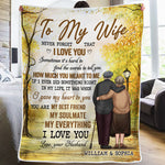 Custom Name To My Wife Gifts - Personalized Blanket